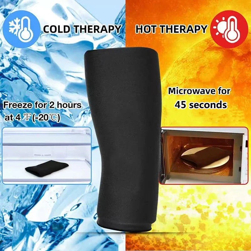 Elbow Knee Ice Pack Wrap Knee Brace for Women Men Compression Sleeve Wrap Reusable Gel Hot Cold for Meniscus Tear Health Care