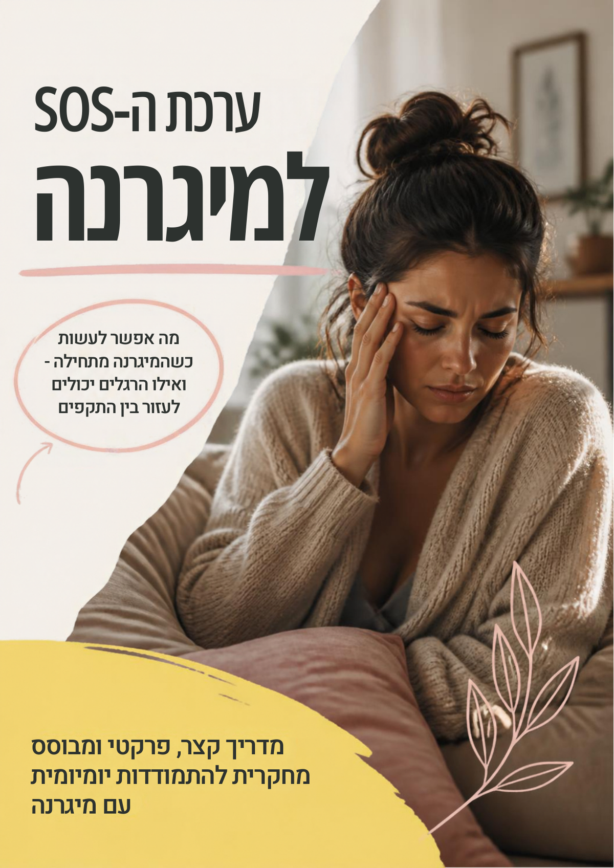 העמוד הראשון של ערכת ה־SOS למיגרנה — גרסה מלאה